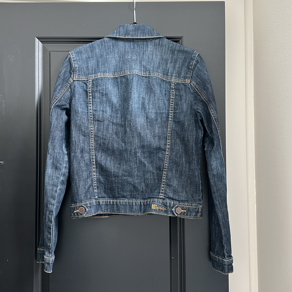 KUT from the Kloth | Cropped & Fitted Denim Jacket | M - Picture 2 of 12